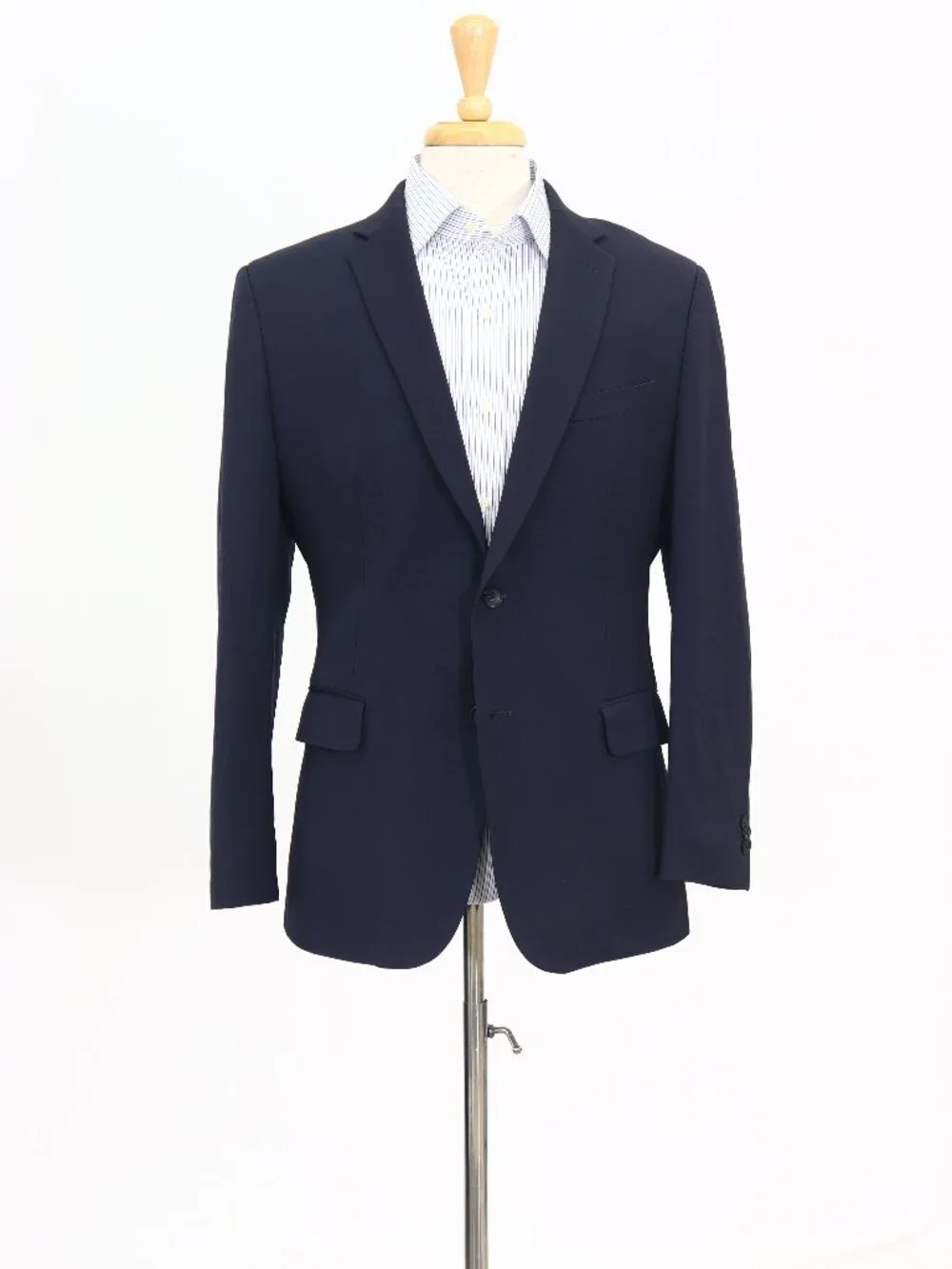 Banana Republic 42R Navy Blazer Sport Coat Jacket 2-Button Solid W782